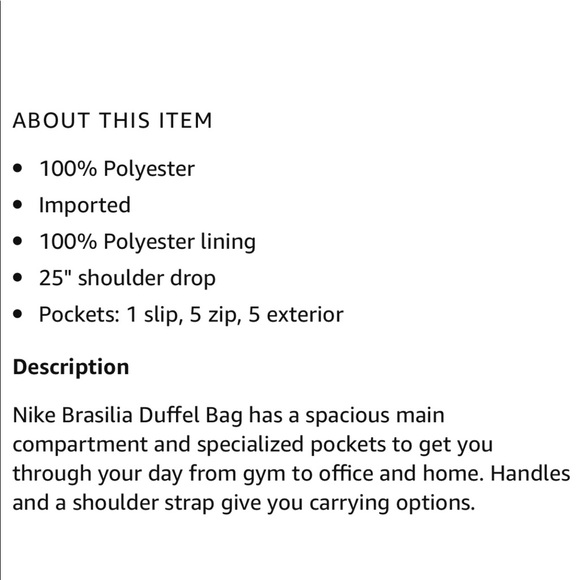 >💟BRASILIA GAME ROYAL/BLACK DUFFEL GYM BAG 9 BRAND NEW NIKE WIDE 20” HIGH 10.5” - Picture 4 of 13